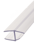 Swinging Shower Door Polycarbonate H-Jamb 180 Degree with One Soft Fin for 3/8" Glass - Reflect Window & Door