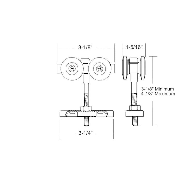 Premium Commercial Sliding Glass Door Roller with Steel Ball Bearings - Reflect Window & Door