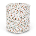 Printed Recycled T-Shirt Fabric Yarn - Latte Dots