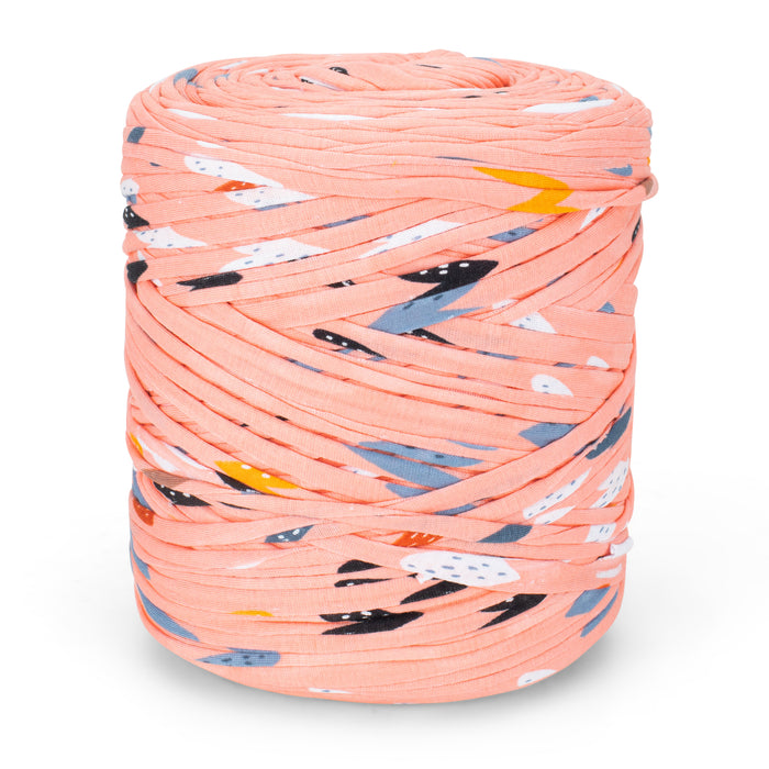 Printed Recycled T-Shirt Fabric Yarn - Sweet Heart