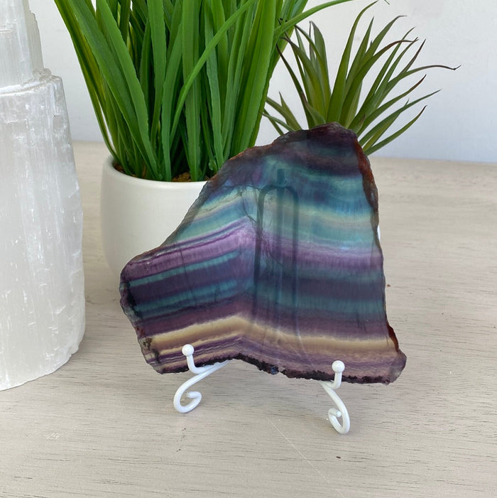 Rainbow Fluorite Slab 2-5”