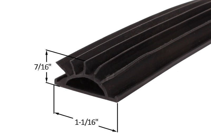 Replacement Rubber Insert for Wrap Around Combination Door Shoe – Weatherproof Door Bottom Seal - Reflect Window & Door