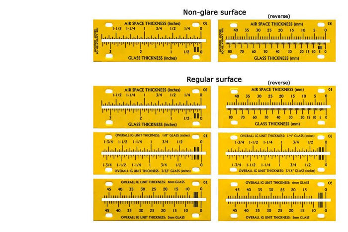 Replacement Scale for Glass Thickness Meter – MG1500 Compatible - Reflect Window & Door