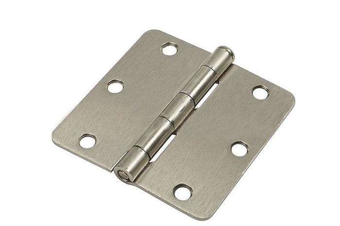Residential 3 - 1/2" x 3 - 1/2" Butt Hinge With 5/8" Radius Corners - Satin Chrome - Regular Pin - Reflect Window & Door