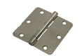 Residential 3 - 1/2" x 3 - 1/2" Butt Hinge With 5/8" Radius Corners - Satin Nickel - Regular Pin - Reflect Window & Door