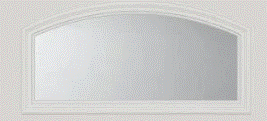 Residential Door Arch Top Insert with Dual Glass - PVC - Low-E Argon - 22 x 10 - Reflect Window & Door