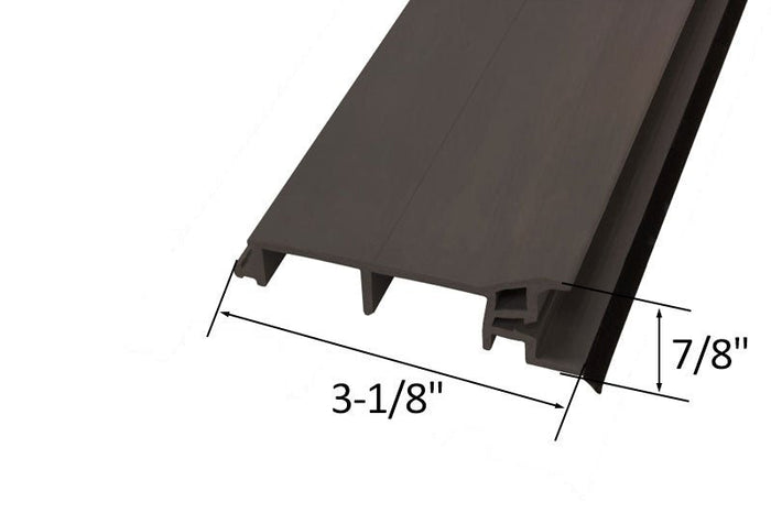 Residential Entry Door Brown Vinyl Threshold – Fits 2x6 Wall Frame, Weatherproof Replacement Door Sill - Reflect Window & Door