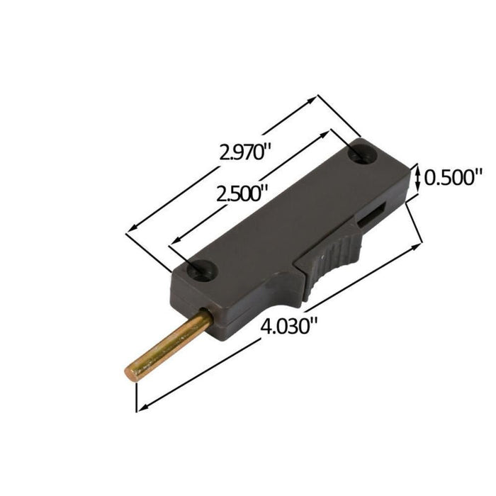 Reversible Window and Glass Door Plunger Lock - Brown - Reflect Window & Door
