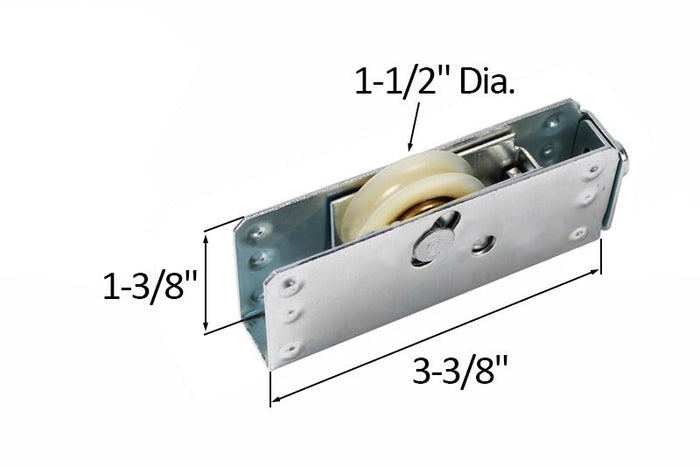 Ricci Tools Sliding Glass Door Roller – 1 - 1/2" Nylon Ball Bearing - Reflect Window & Door