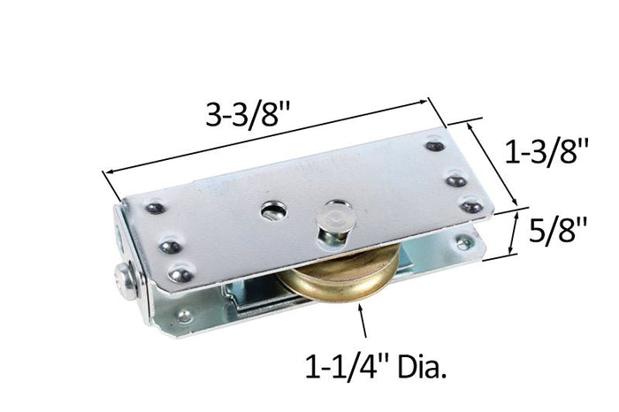 Steel Ball Bearing Sliding Door Roller by Ricci Tools - Glass Door Wheel Replacement - Reflect Window & Door