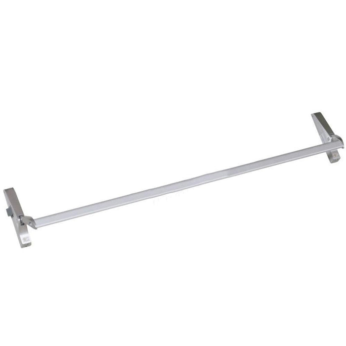 Right Hand Aluminum Cross Bar Panic Exit Device - Reflect Window & Door