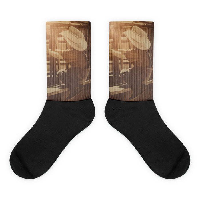 Rodeo Dreamin' - Black foot socks