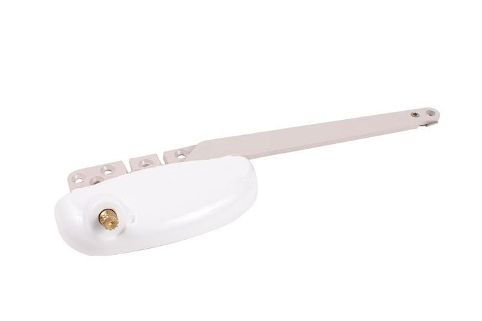 Roto Hardware 7 - 1/2" White Right Hand Casement Window Operator – Single Arm - Reflect Window & Door