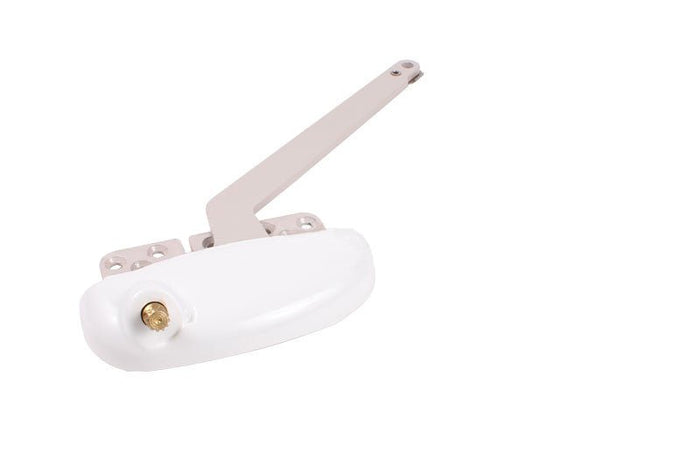 Roto Hardware 7 - 1/2" White Right Hand Casement Window Operator – Single Arm - Reflect Window & Door