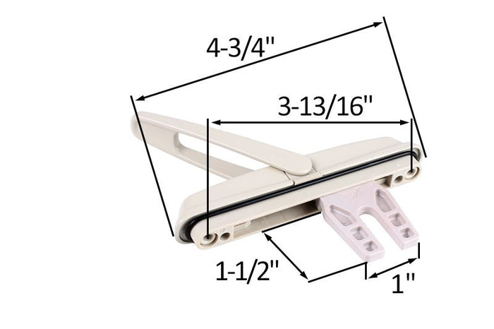 Roto Hardware Almond Multi - Point Lock 1 - 1/2" Fork Handle - Reflect Window & Door