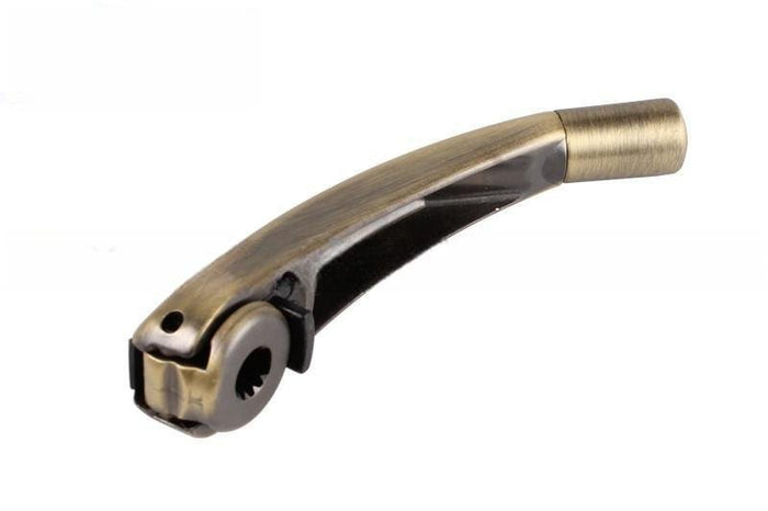 Roto Hardware Antique Brass Folding Crank Handle - 5/16" Spline - Reflect Window & Door