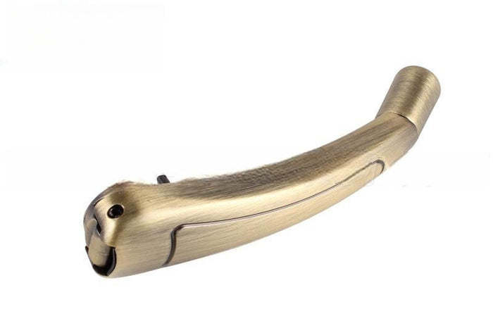 Roto Hardware Antique Brass Folding Crank Handle - 5/16" Spline - Reflect Window & Door