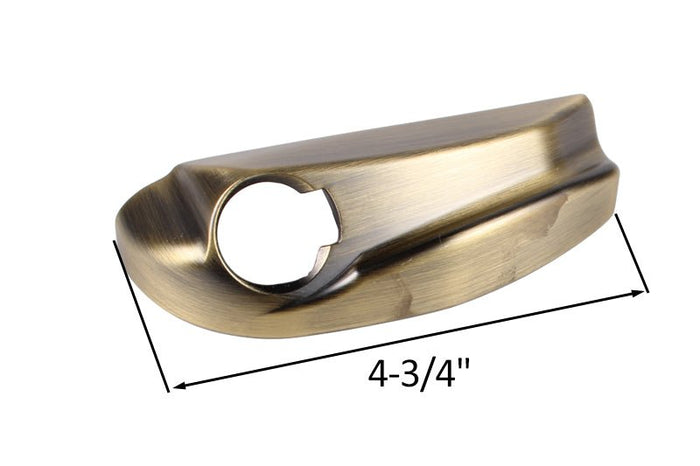 Roto Hardware Left Hand Antique Brass Metal Window Operator Cover – Durable Window Replacement Part - Reflect Window & Door
