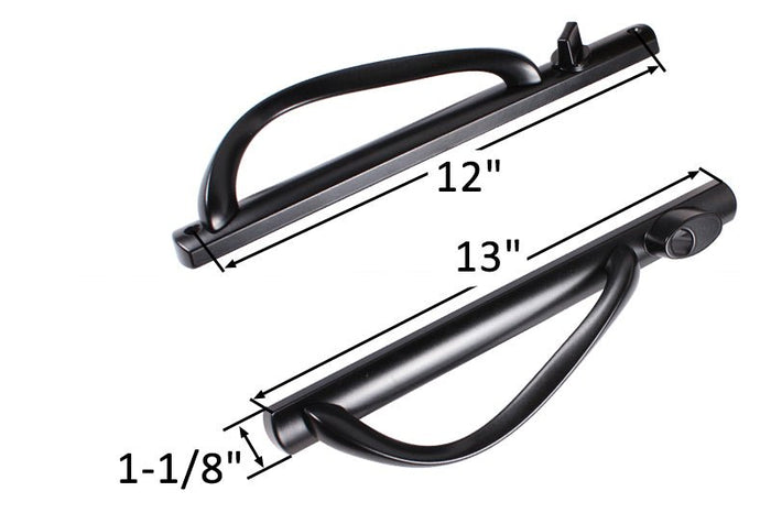 Roto Hardware Black Keyed Glass Door Handle Set - Reflect Window & Door