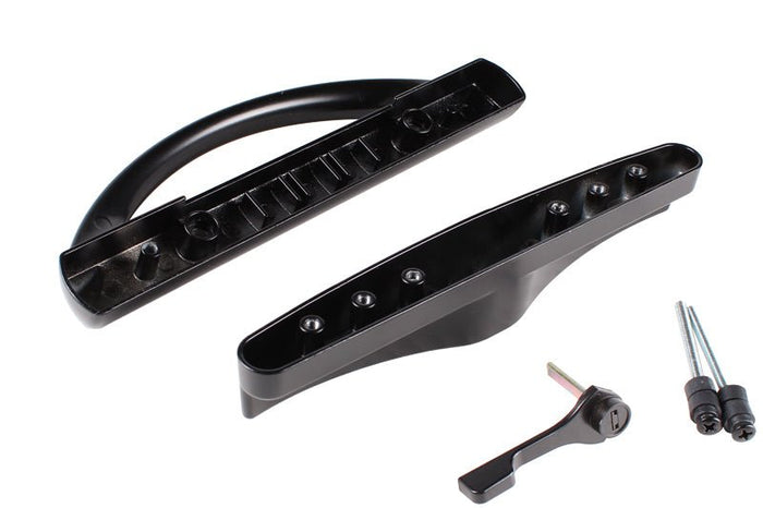 Roto Hardware Black Patio Door Handle Set – Keyless Sliding Door Handle - Reflect Window & Door