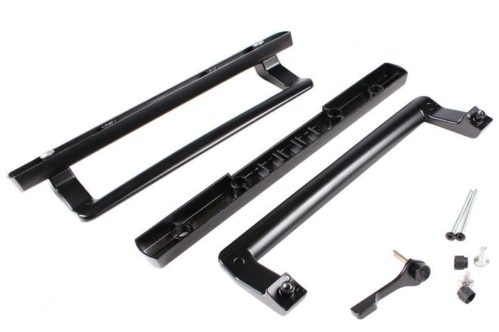 Roto Hardware Black Sliding Glass Patio Door Handle – Durable Lockable Door Pull - Reflect Window & Door