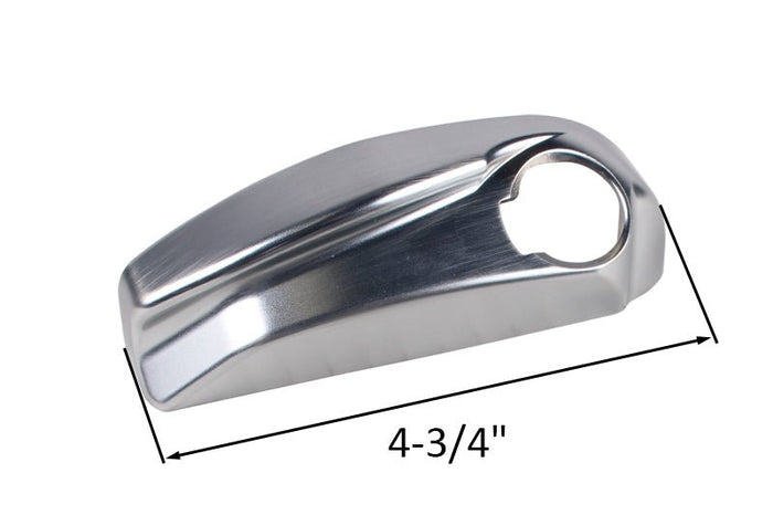 Roto Hardware Left Hand Brushed Chrome Metal Window Operator Cover – Durable Window Replacement Part - Reflect Window & Door