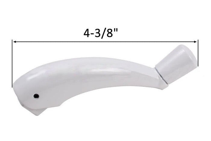 White Folding Crank Handle – Roto Hardware Female Style for Casement Window Operator - Reflect Window & Door