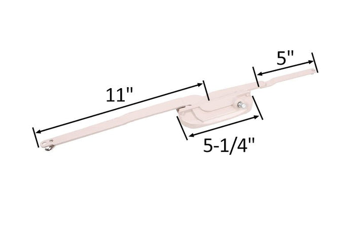 Roto Hardware Left Hand Dual Arm Casement Window Operator – X Drive Series - Reflect Window & Door