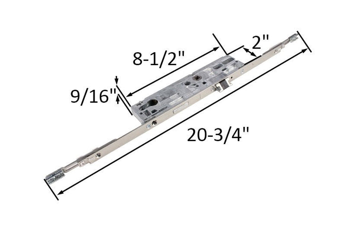 Roto Hardware Entry Door Mortise Main Security Lock – Heavy - Duty Replacement Door Lock Mechanism - Reflect Window & Door