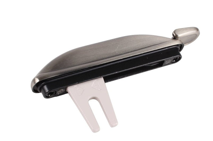 Roto Hardware Pewter 1 - 1/2" Long Fork Multi - Point Locking Window Handle - Reflect Window & Door