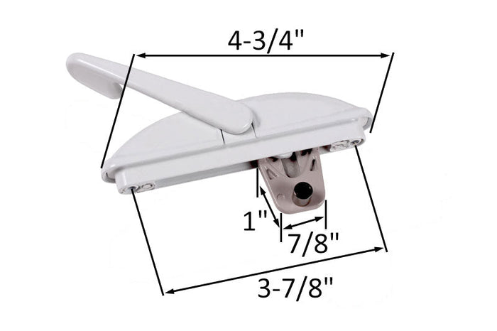 Roto Hardware Pro Handle - White - Reflect Window & Door