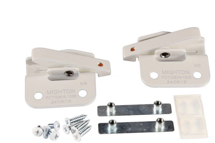 Roto Hardware Reverse Retrofit Lock – White Window Opening Control Device (Pair) - Reflect Window & Door