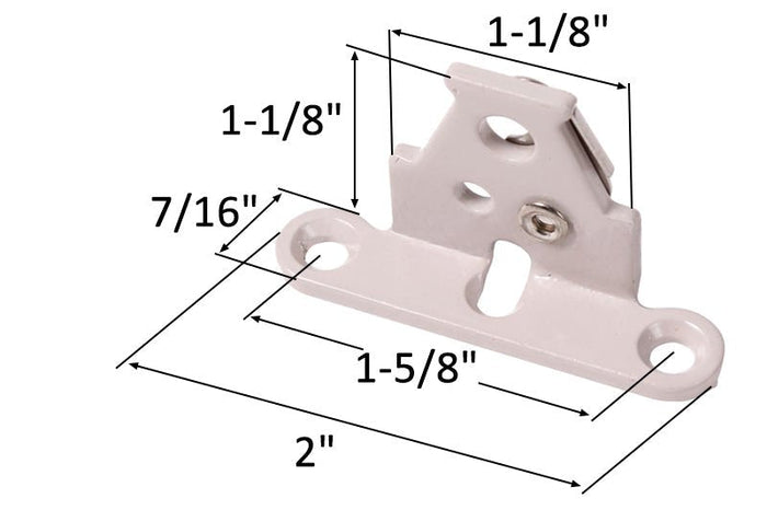 Roto Hardware Right Hand Sash Bracket Assembly Face Mount - Reflect Window & Door