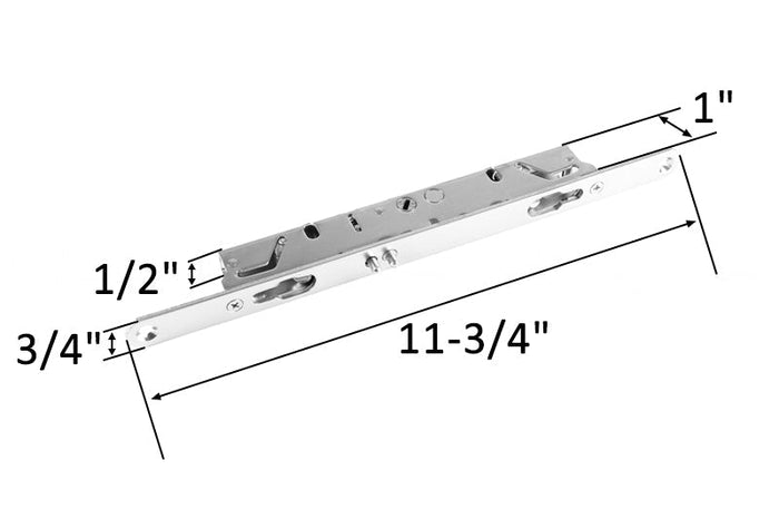 Roto Hardware Two-Point Mortise Lock – Multi-Point Door Locking System for Secure Door Operation - Reflect Window & Door