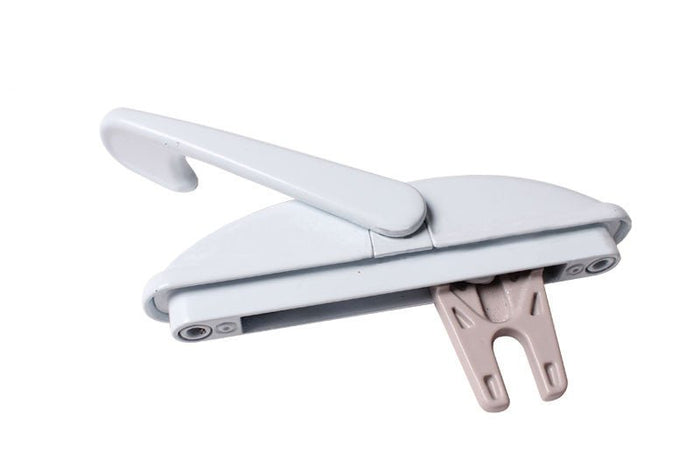 Roto Hardware 1 - 1/8" Fork White Multi - Point Lock Handle - Reflect Window & Door