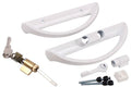 Roto Hardware White Patio Door Security Handle With Key - Reflect Window & Door