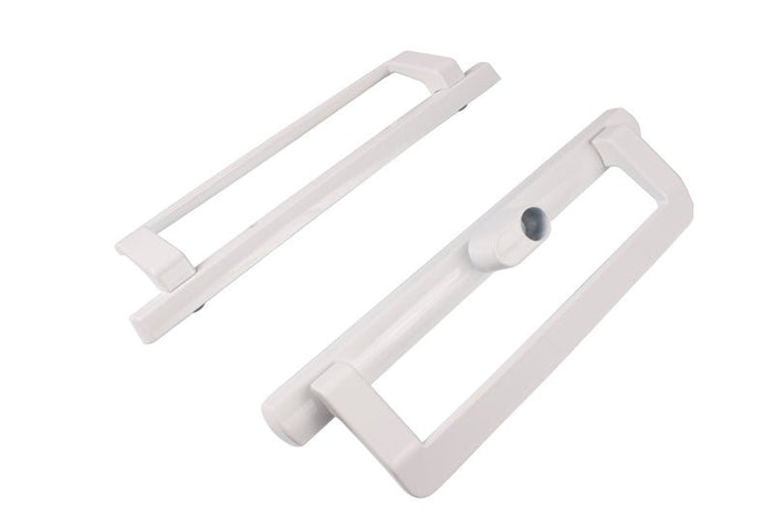 Roto Hardware White Keyed Sliding Glass Patio Door Handle – Lockable Door Handle - Reflect Window & Door