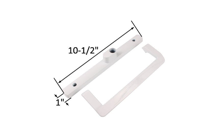 Roto Hardware White Keyed Sliding Glass Patio Door Handle – Lockable Door Handle - Reflect Window & Door