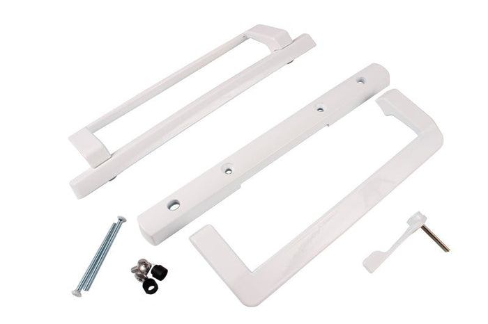 Roto Hardware White Sliding Glass Patio Door Handle – Durable Lockable Handle - Reflect Window & Door