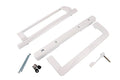 Roto Hardware White Sliding Glass Patio Door Handle – Durable Lockable Handle - Reflect Window & Door