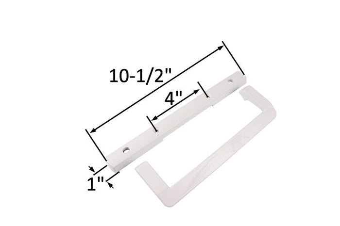 Roto Hardware White Sliding Glass Patio Door Handle – Durable Lockable Handle - Reflect Window & Door