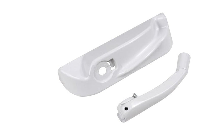 Roto Left Hand White Window Operator Handle and Cover – Durable Window Part - Reflect Window & Door