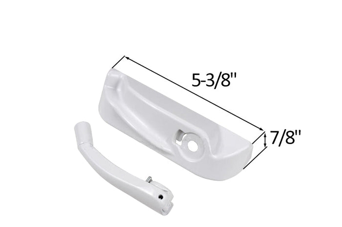 Roto Right Hand White Window Operator Handle and Cover – Durable Window Part - Reflect Window & Door