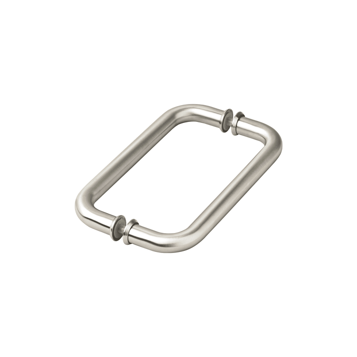 Round D Type Door Pull Handle Set – 8″ | Stainless Steel 304 | Shower, Glass & Wooden Doors