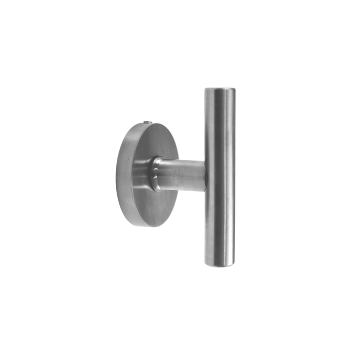 Round T-Bar Thumb Turn Door Handle Set | Plain Design on Round Rosette | 304 Stainless Steel