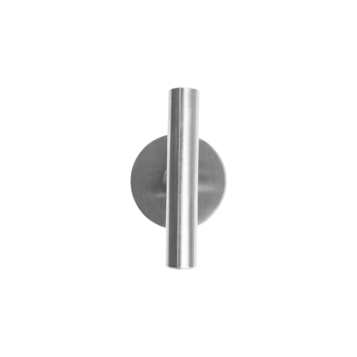 Round T-Bar Thumb Turn Door Handle Set | Plain Design on Round Rosette | 304 Stainless Steel