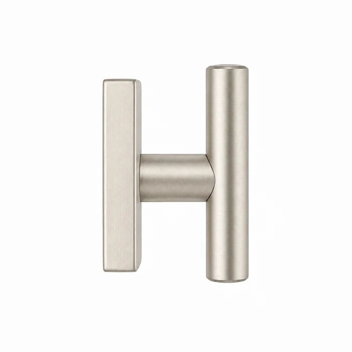 Round T-Bar Thumb Turn Door Handle Set | Plain Design on Square Rosette | 304 Stainless Steel
