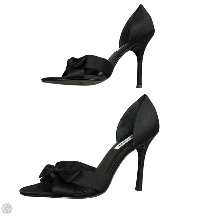 Sandals Heels Stiletto By Steve Madden In Black, Size: 7.5