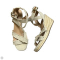 Sandals Heels Wedge By Lucky Brand In Tan, Size: 8.5
