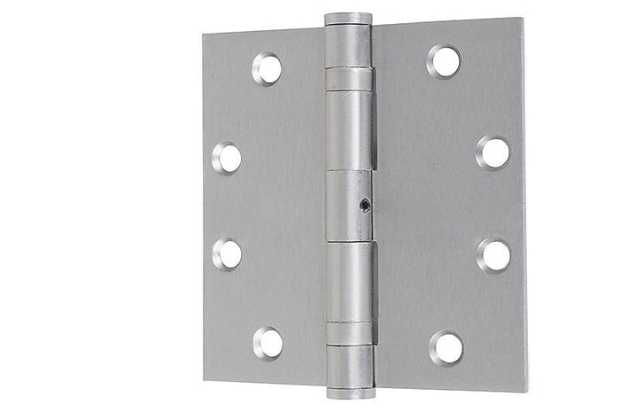 Satin Nickel 4" x 4" Ball Bearing Mortise Butt Hinge with Non - Removable Pin - Reflect Window & Door